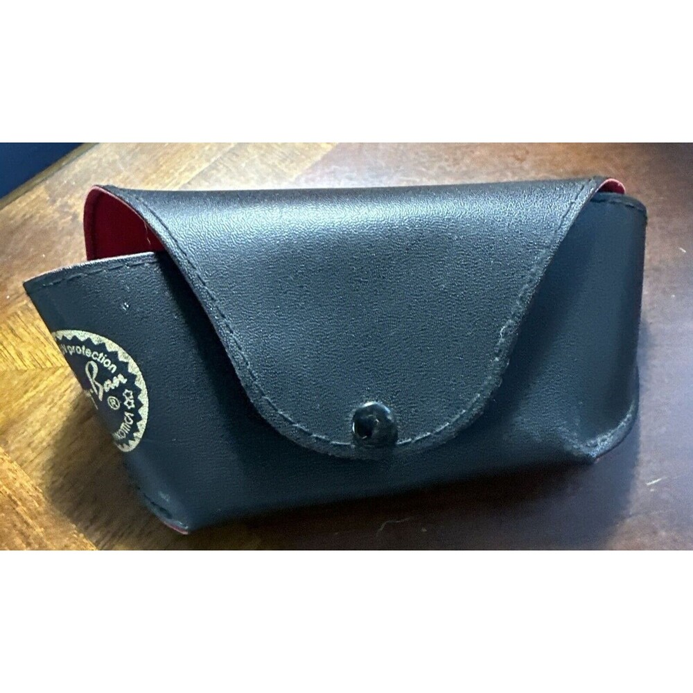 Ray Ban Sunglasses Case Black Case with Red Accents ONLY READ